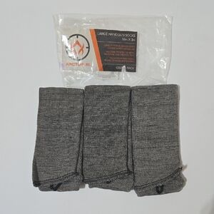 ARCTURUS Large Gray Handgun Socks - 3 Pairs